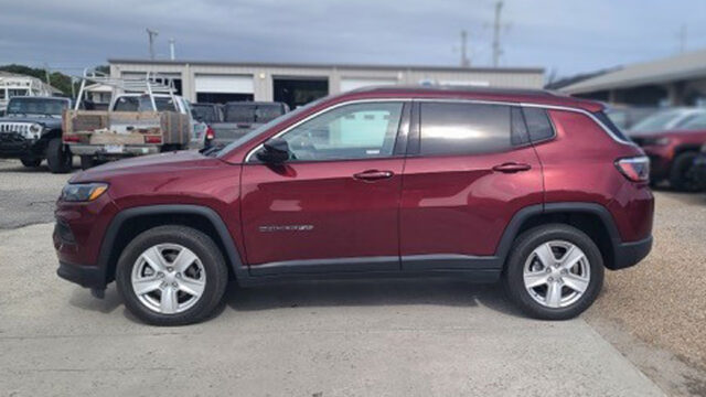 2022 Red Jeep Compass.