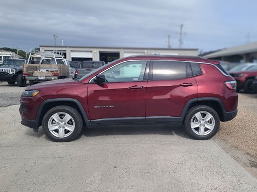 2022 Red Jeep Compass.